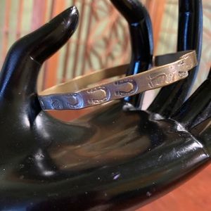 Taxco Mexican silver bangle bracelet horseshoe
